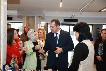 Akçaabat’ta üreten kadınlara Başkan Ekim’den destek