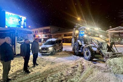 Akçadağ Belediyesi’nin kar mesaisi sürüyor