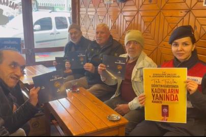 Alaplı’da jandarmadan kadına şiddete karşı tek dokunuş