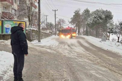 Alaplı’da karla mücadelede 12 yıldız deniz suyu kullanılıyor