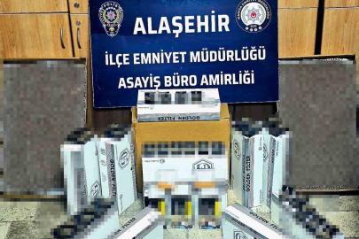 Alaşehir’de 23 bin 750 adet kaçak makaron ele geçirildi