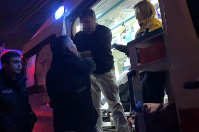 Alkollü sürücü polislerden polis istedi: "Emniyeti arayın buraya polis ekipleri gelsin"