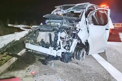 Altın yüklü zırhlı araç takla attı: 11 kilo altın sırra kadem bastı