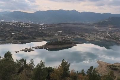 Anamur’da sular altında kalan köyden geriye bir minare kaldı