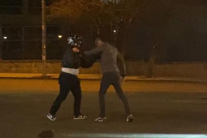 Ankara’da trafikteki kavga kamerada