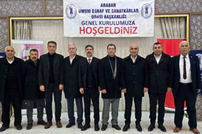 Araban’da esnaf odası başkanı Ahmet Karakuş güven tazeledi