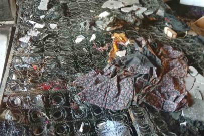 Araban’da kırsal mahalledeki ev yangınında eşyalar küle döndü