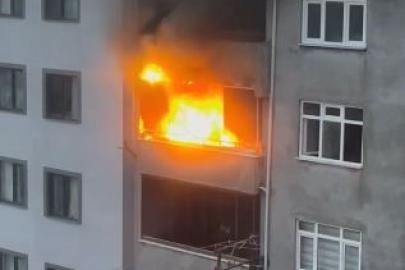 Arhavi’de apartman dairesinde yangın paniği