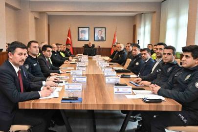 Asayiş değerlendirme toplantısı yapıldı