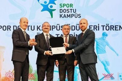 Atatürk Üniversitesi’ne "Spor dostu kampüs" sertifikası aldı