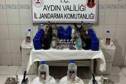 Aydın’da jandarmadan sahte alkol operasyonu