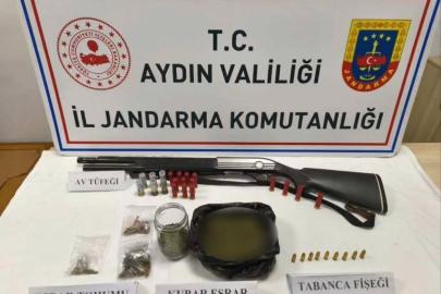 Aydın’da uyuşturucu ve ruhsatsız silah operasyonu
