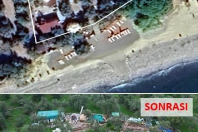 Ayvacık’ta 63 kaçak yapı yıkıldı