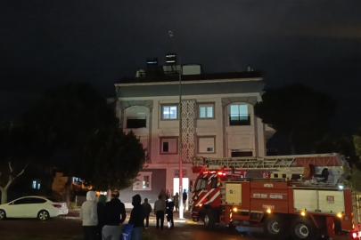 Bacadan etrafa saçılan kıvılcımlar yangın tedirginliğine neden oldu