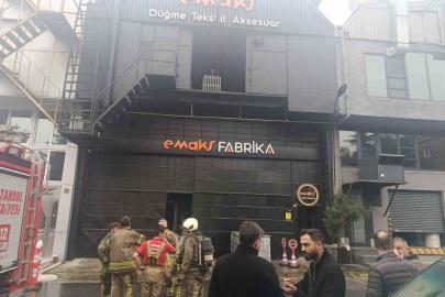 Bahçelievler’de polyester fabrikasında korkutan yangın