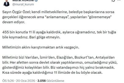 Bakan Kurum: "Tek bir tuğla bile koymadınız, bari gölge etmeyin"