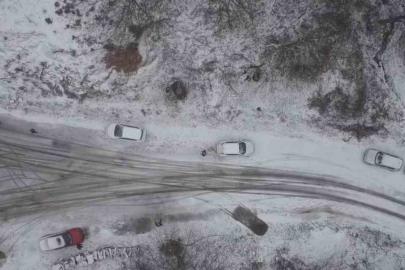 Balıkesir kar hasretini dağlarda dindirdi