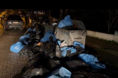 Bandırma’da sağlık kuruluşunun yanında skandal manzara