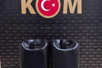 Bartın’da 10 litre etil alkol ele geçirildi