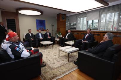 Başkan Büyükkılıç, Türkiye Dağcılık Federasyonu heyetini ağırladı