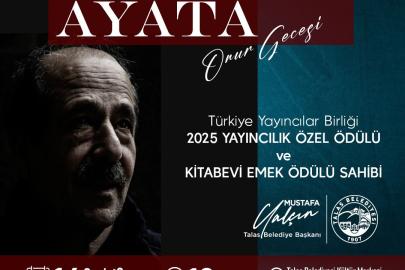 Başkan Yalçın’dan Esat Ayata için onur gecesi