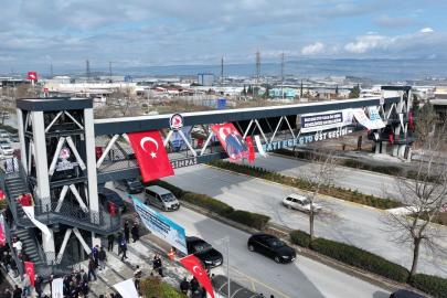 Batı Ege GYO Yaya Üst Geçidi hizmete açıldı