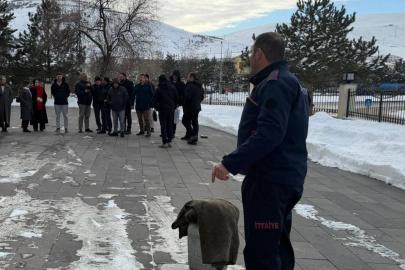 Bayburt’ta yangın eğitimleri sürüyor