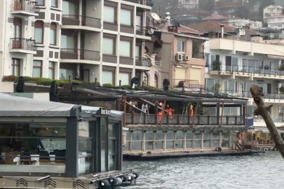 Bebek Otel’de kaçak bölümler yıkılıyor