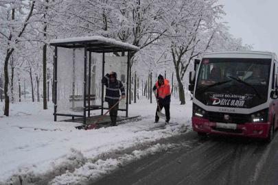 Belediyenin kar timleri sahada