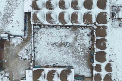 Beyazla tarihin buluşması eşsiz manzara oluşturdu