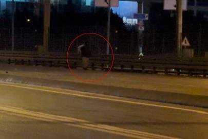 Beylikdüzü E-5’te tehlikeli yürüyüş