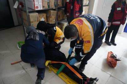 Bilecik Eğitim ve Araştırma Hastanesi’nde kırmızı kod tatbikatı gerçekleştirildi