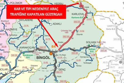 Bingöl-Erzurum karayolu trafiğe kapatıldı