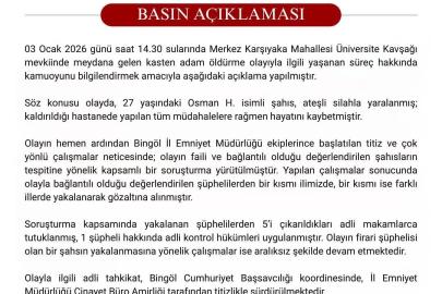 Bingöl’deki cinayette 5 tutuklama