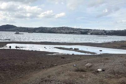 Bodrum’da deniz çekildi