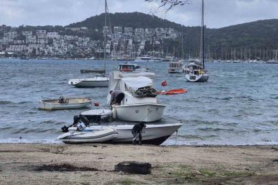 Bodrum’da fırtına etkili oluyor