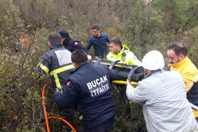 Burdur’da otomobil uçuruma düştü: 1 yaralı