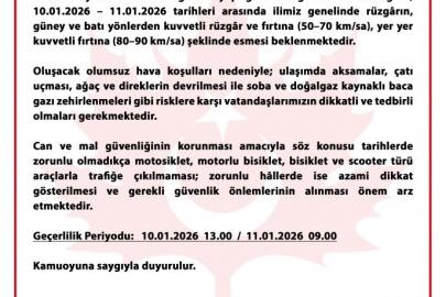 Bursa Valiliği’nden peş peşe uyarılar