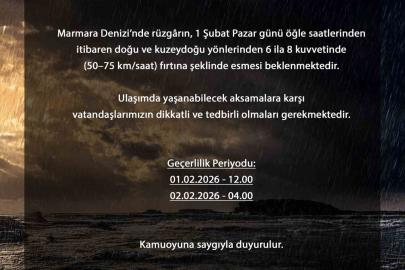 Bursa’da saatteki hızı 75 kilometreye ulaşan fırtına bekleniyor