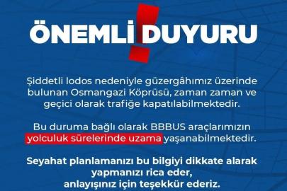Burulaş’tan havalimanı seferleri hakkında son dakika duyurusu