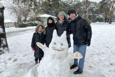 Çamlıca’da çocuklar karın keyfini doyasıya çıkardı