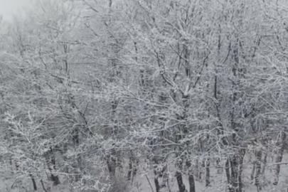 Çanakkale’de yüksek kesimler beyaza büründü