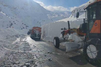 Çığ bölgesinde çalışan greyder şarampole yuvarlandı: Operatör hafif yaralandı