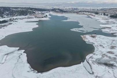 Çorum’da mest eden kar manzaraları