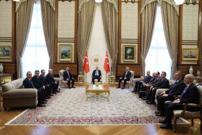 Cumhurbaşkanı Erdoğan, Özbekistan heyetini kabul etti