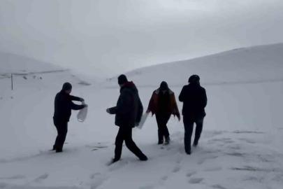 Darende’de öğretmen ve öğrenciler yaban hayvanlarını unutmadı