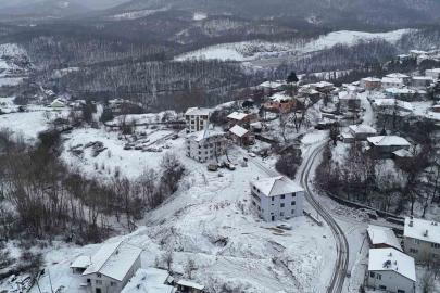 Demirköy’de kartpostallık kış manzarası