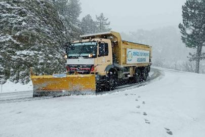 Denizli’de karla mücadele sürüyor