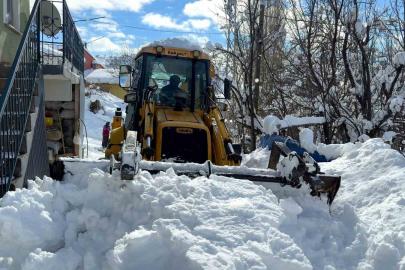 Devletten beklemedi, kardan kapanan köy yollarını kendi açtı