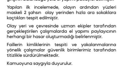 Diyarbakır Emniyet Müdürlüğüne EYP’li saldırı girişimi
